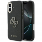 GUESS dėklas IPHONE 17 GUHCP17S5PS4RGGK (PU FW dervos logotipas) juodas