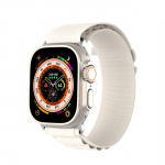 DUX DUCIS GS nailono dirželis Apple Watch 38 / 40 / 41 mm platininis
