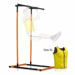 Rinkinys prisitraukimų stotis Fitness su pratimų gidu ir vyri&scaron;ka sauna liemene XL InnovaGoods
