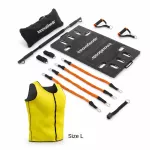 Ne&scaron;iojama treniruočių sistema su pratimų gidu ir sportine saunos liemene vyrams L InnovaGoods