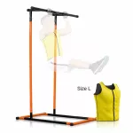 Rinkinys prisitraukimų stotis Fitness su pratimų gidu ir sportine saunos liemene L InnovaGoods
