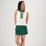 Mar&scaron;kinėliai be rankovių VIEUX JEU Josephine White/Green (XL)