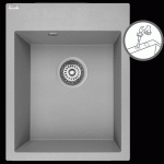 Monchichi &ndash; granitinė kriauklė &ndash; 1 dubuo 500 mm x 390 mm x 190 mm
