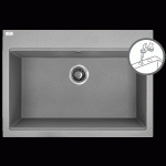 Tau - granitinė kriauklė - 1 dubuo 500 mm x 700 mm x 200 mm