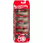 HOT WHEELS penkių automodeliukų rinkinys Mattel 80 (JGK08)