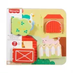 FISHER-PRICE edukacinė medinė lenta &ndash; Ūkio gyvūnai (JCY33)