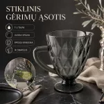 Stiklinis ąsotis "Black"