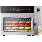 Vaisių ir maisto džiovyklė 400 W, 6 padėklų, nerūdijančio plieno