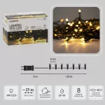 LED girlianda, 500 LED, 28 m, &scaron;iltai balta