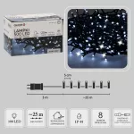 LED girlianda, 500 LED, 28 m, &scaron;altai balta