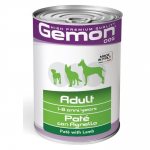 GEMON - Wet Dog Pate Adult konservai &scaron;unims su ėriena 400g