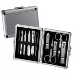 Three Seven Manicure set Silver case - 11 tools Manikiūrui