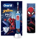 Oral-b Vitality Pro Kids Spiderman electric toothbrush with travel case
