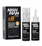 NISHMAN objemov&yacute; stylingov&yacute; pudr 20 + 20 g Refillable Sprayed Powder