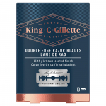 Gillette Spare razors King (Double Edge Razor Blades) 10 pcs Keičiami peiliukai 10ml skustuvo galvutė Vyrams