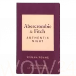 Abercrombie & Fitch Authentic Night Woman Eau De Parfum 100 ml