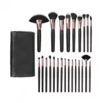 Mimo cosmetics Makeup Brush Set Black 24 Pcs