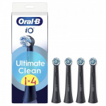 ORAL-B IO Ultimate Clean Black brush heads 4 pcs elektrinis dantų &scaron;epetėlis Unisex