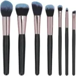 Mimo cosmetics Makeup Brush Set Black 7 Pcs