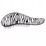 Dtangler Hair brush with Zebra White handle