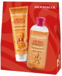 Dermacol Aroma Moment Set ( Medov&yacute; pern&iacute;ček ) - D&aacute;rkov&aacute; sada