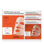 Cosrx Set Trio, Cosrx, 5 PDRN Hyaluronic Acid Vital, Hydrating, Sheet Mask, For Face, 34 ml