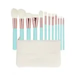 Mimo cosmetics Makeup Brush Set Turquoise 12 Pcs