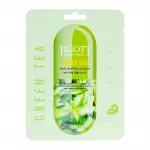 Jigott Jigott Green Tea Real Ampoule Mask 27 ml 0 Korėjieti&scaron;ka kosmetika 27 ml
