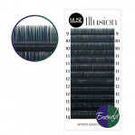 MUSE EMERALD spalvotos blakstienos -D-0.07-MIX 9-14 mm