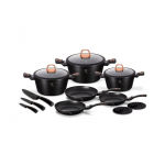 14 dalių puodų rinkinys Berlinger Haus BH-7187 Black Rose