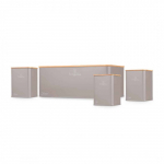 3 konteinerių ir duoninės rinkinys BerlingerHaus BH-8902 Taupe