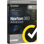 "Norton 360 Advanced" - "Premium" tapatybės apsauga ir VPN | 1 metai, 1 įrenginys