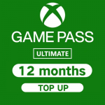 "Xbox Game Pass Ultimate" 12 mėnesių: papildymo paslauga
