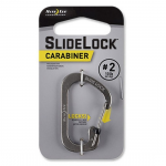 Metalinis karabinas NITE IZE SLIDELOCK 2, sidabrinis