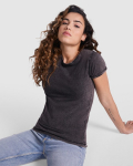 T-shirt moterims HUSKY WOMAN, juodas