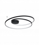52W LED Lubinis &scaron;viestuvas OZ Black &Oslash;80 365053