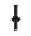 7W LED Įmontuojamas &scaron;viestuvas FOCUS T Black C140RS-L300-7W3K-B
