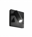 3W LED Įmontuojamas sieninis &scaron;viestuvas LITE Black 250113