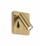 3W LED Įmontuojamas sieninis &scaron;viestuvas LITE Brass 250120