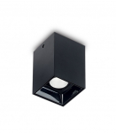 15W LED Lubinis &scaron;viestuvas NITRO Square Black 206028