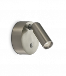3W LED Sieninis &scaron;viestuvas BEAN Nickel Pakraunamas 364810