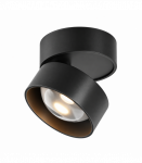12W LED Lubinis &scaron;viestuvas LENS Black &Oslash;9 3000K C220CL-12W3K-B