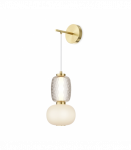 18W LED Sieninis &scaron;viestuvas PATTERN Gold MOD267WL-L18G3K