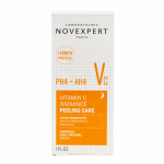 Novexpert &scaron;veičiamasis naktinis serumas su vitaminu C, PHA ir AHA rūg&scaron;timis, 30ml