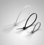 Plastikiniai tvirtinimo dirželiai - 3.6x300mm Juoda (100 vnt.)