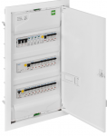 Automatinių jungiklių skydas, potinkinis, 36 modulių, baltos durys