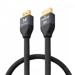 Kabelis (m) HDMI 2.1 8K 60 Hz 48 Gbps / 4K 120 Hz / 2K 144 Hz 1 m sidabrinis (m) (WHDMI-10)