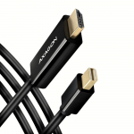 Axagon Mini DP į HDMI laidas 1.8m RVDM-HI14C2