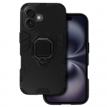Dėklas telefonui Ring Armor iPhone 16 Plus juodas