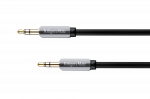 Kruger&Matz spiralinis 3,5 mm stereo jack ki&scaron;tukas&ndash;ki&scaron;tukas kabelis, 1,5 m